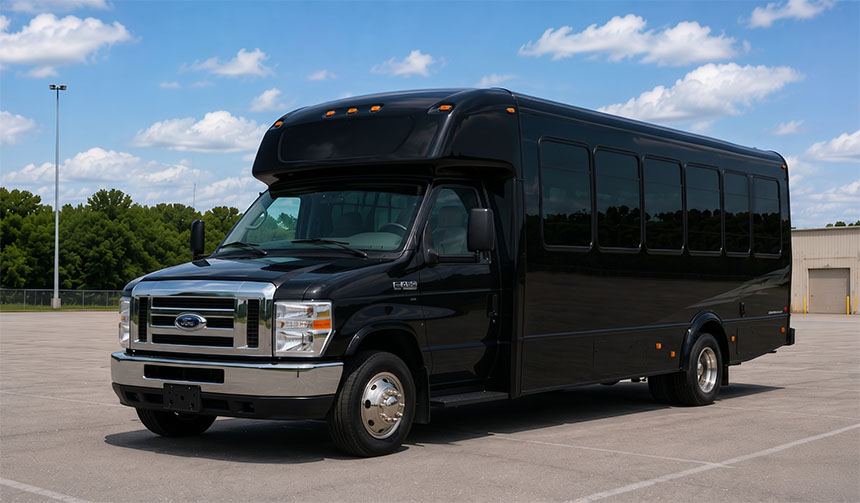 20-passenger minibus for charter in San Antonio, TX