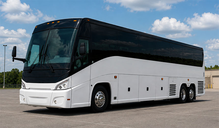 56-passenger charter bus in San Antonio, TX